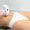 laser hair removal. Woman on laser hair removal treatments thighs and bikini area